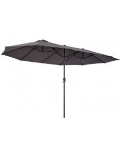 Oval parasol i metal og...