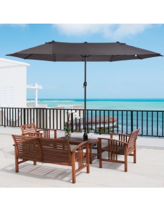 Oval parasol i metal og... 2