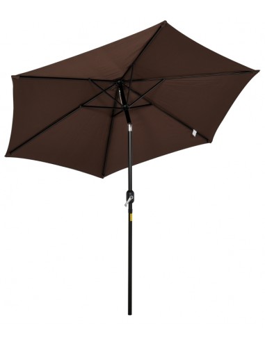 Parasol med tilt i metal og polyester...