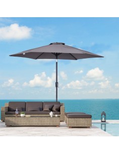 Parasol med tilt i metal og... 2