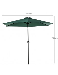 Parasol med tilt i metal og... 2