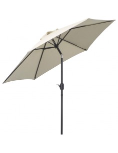 Parasol med tilt i metal og...