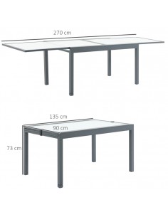 Havebord med udtræk i... 2