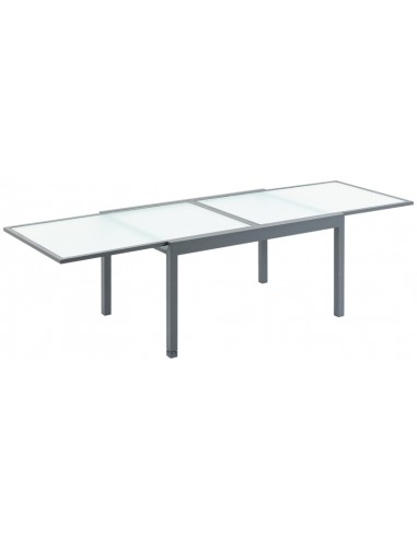 Havebord med udtræk i aluminium og...