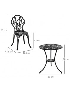 Bistrosæt med 2 stole og 1... 2