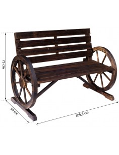 Havebænk i fyrretræ B105,5... 2