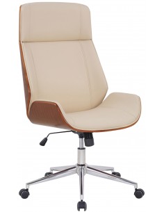 Kontorstol i formtræ og...