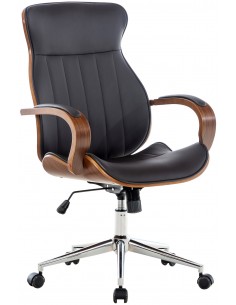 Kontorstol i formtræ og...