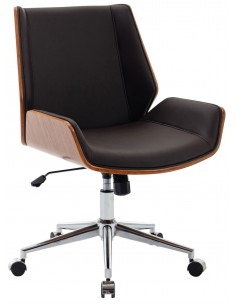 Kontorstol i formtræ og...