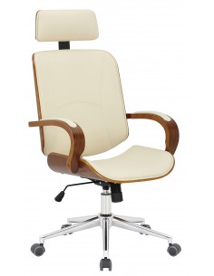 Kontorstol i formtræ og...