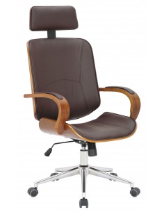 Kontorstol i formtræ og...