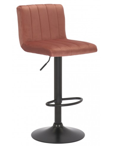 Barstol i metal og velour H85 - 106...