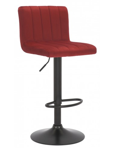 Barstol i metal og velour H85 - 106...