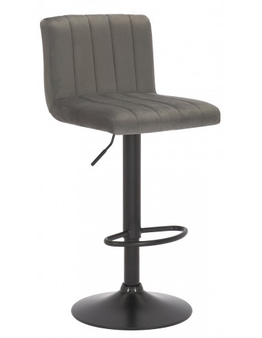 Barstol i metal og velour H85 - 106...