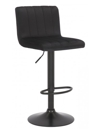 Barstol i metal og velour H85 - 106...