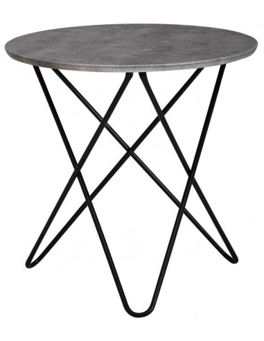 Sofabord i metal og mdf H58,5 x Ø60...