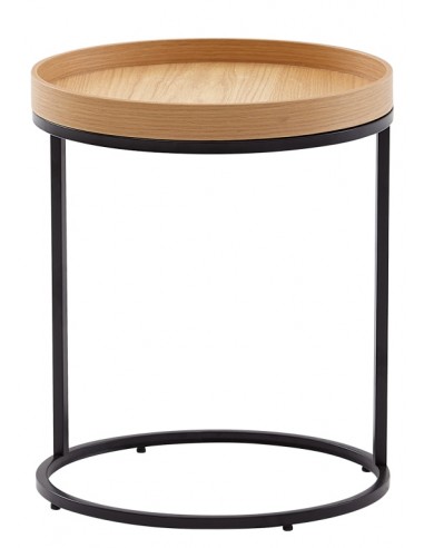 Sofabord i metal og mdf H55 x Ø46 cm...