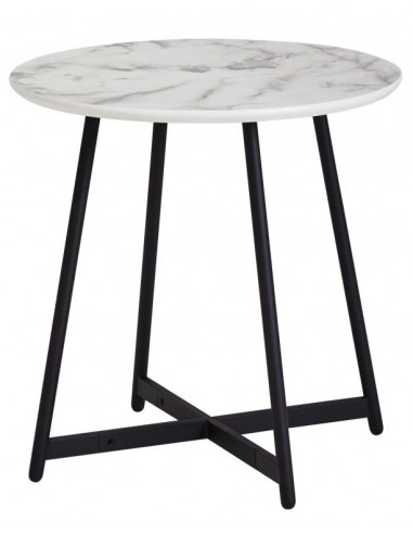 Sofabord i metal og mdf H48,5 x Ø50...