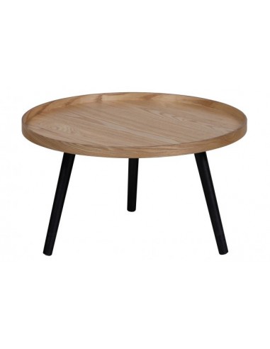 Sofabord i fyrretræ og mdf H34 x Ø60...