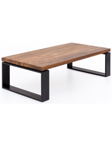 Sofabord i metal og sheeshamtræ 115 x...