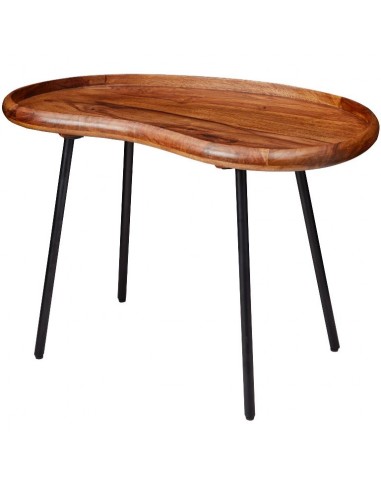 Sofabord i metal og sheeshamtræ 71 x...