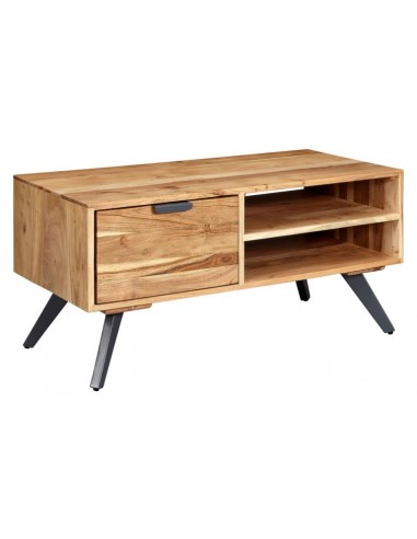 Sofabord i metal og akacietræ 95 x 45...