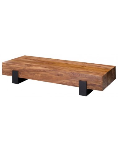 Sofabord i metal og sheeshamtræ 115 x...