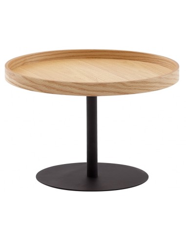 Sofabord i metal og egetræsfinér H40...