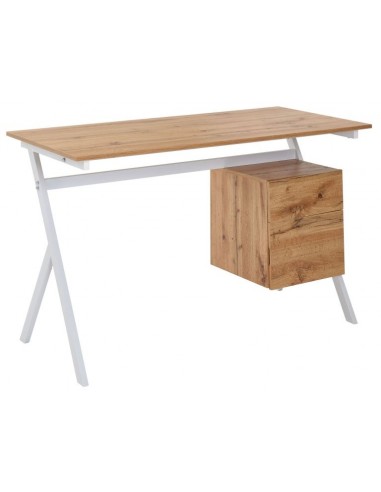 Skrivebord i metal og mdf 120 x 60 cm...