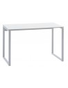 Skrivebord i metal og mdf 120 x 60 cm - Hvid