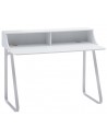 Skrivebord i metal og mdf 120 x 60 cm - Hvid