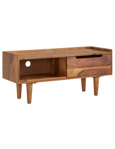 Tvbord i sheeshamtræ 95 x 34 cm - Brun