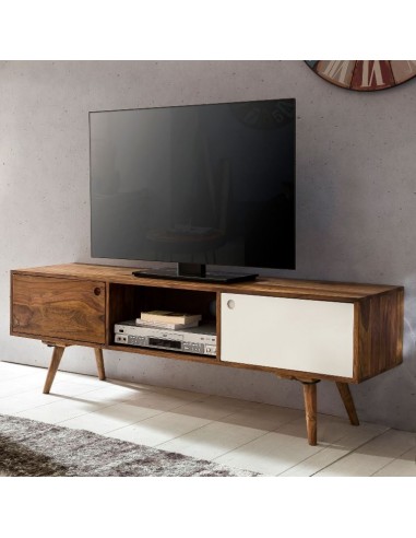 Tvbord i sheeshamtræ 140 x 35 cm -...