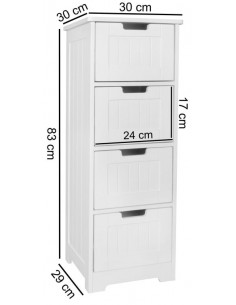 Kommode i mdf H83 x B30 cm... 2