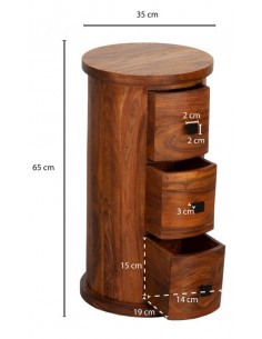 Kommode i sheeshamtræ H65 x... 2