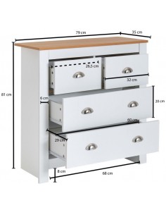 Kommode i møbelplade H81 x... 2