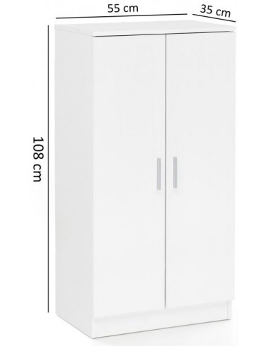 Skoskab i møbelplade H108 x B55 cm -...