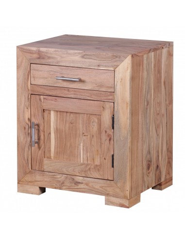 Sengebord i akacietræ H60 x B50 cm -...