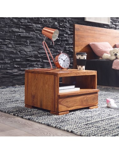 Sengebord i sheeshamtræ H30 x B40 cm...