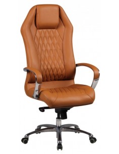 Kontorstol i metal og ægte...