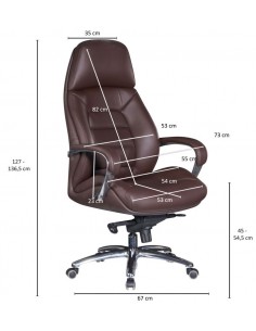 Kontorstol i metal og ægte... 2