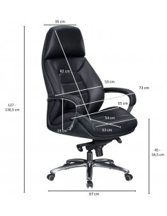 Kontorstol i metal og ægte... 2