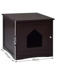 Kattehus i træ H47 x B49 x... 2