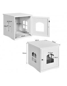 Kattehus i træ H53 x B49 x... 2