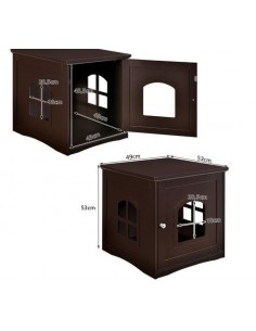 Kattehus i træ H53 x B49 x... 2