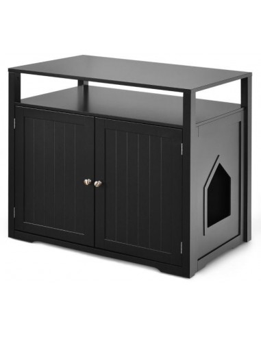 Kattehus i træ H71 x B80 x D53,5 cm -...