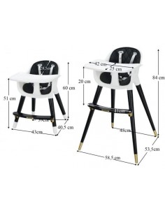 Højdejusterbar højstol i... 2