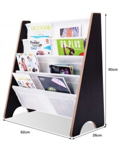 Bogreol i mdf, stål og... 2