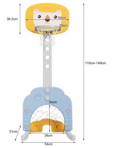 Højdejusterbart basketball... 2