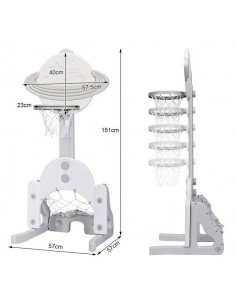 Højdejusterbart basketball... 2